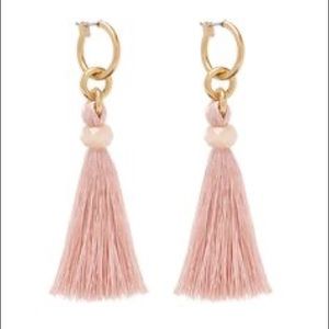 India Hicks Pink Tassel Earrings